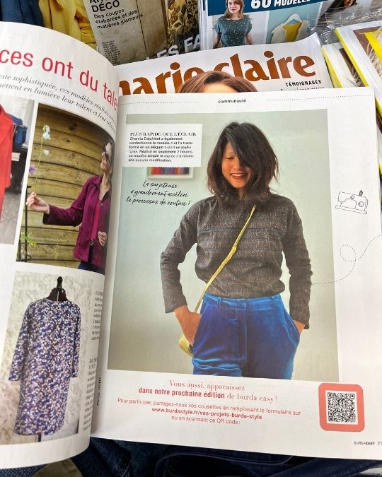 Ma création publiée dans Burda Easy.